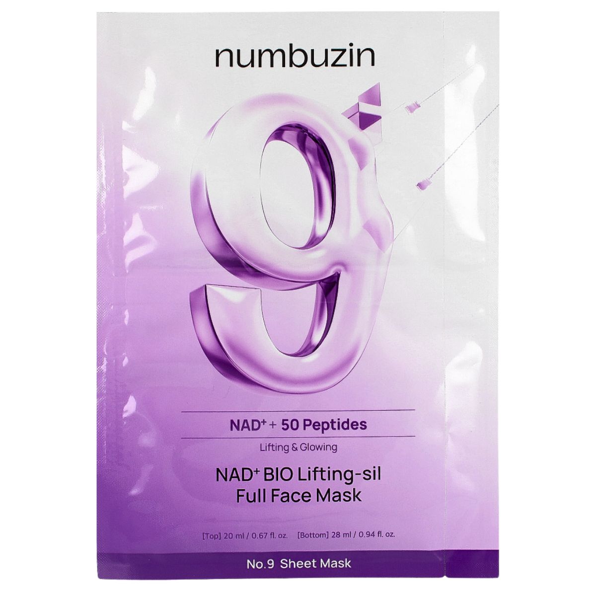Numbuzin NAD+ BIO Lifting-sil Full Face Mask