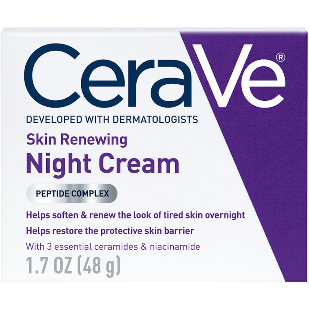 Cerave Skin Renewing Night Cream Face Moisturizer - 1.7 Fl Oz