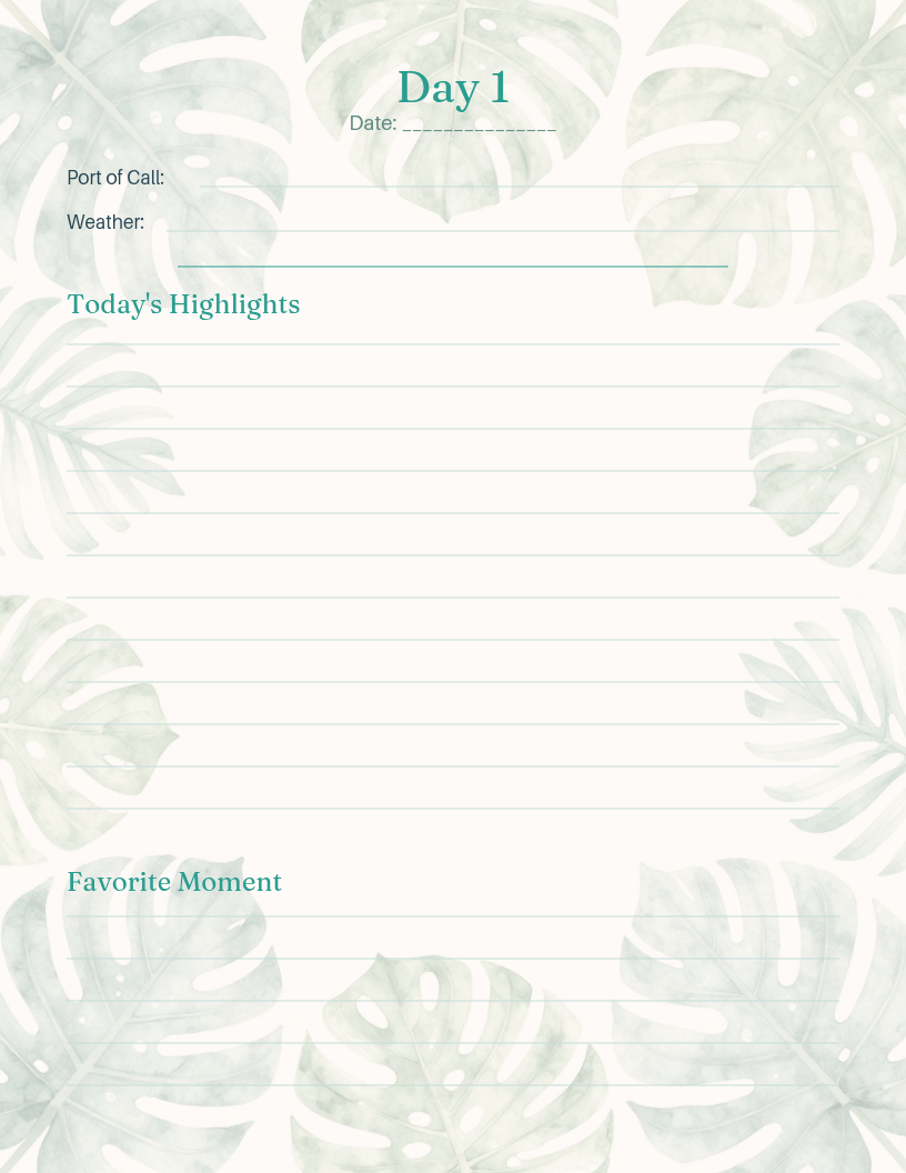 Deluxe Cruise Planner