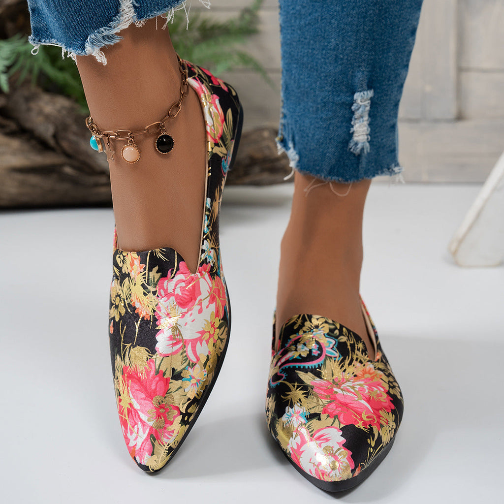 Women’s Flat Pointed-Toe Thin Shoes — Casual Everyday Flats